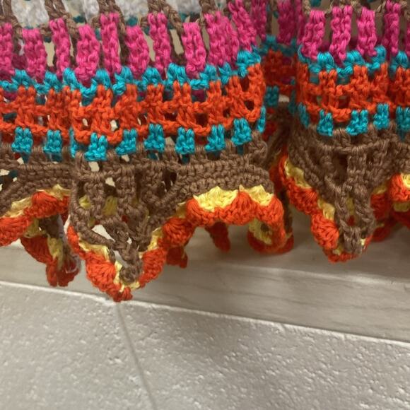 Sharon Young NWT women’s size XS multi color crochet sweater - Picture 2 of 6